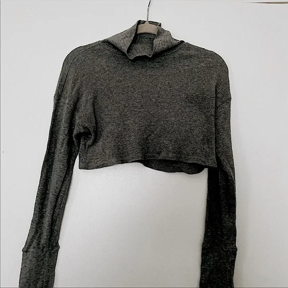 Forever 21 Tops Forever Grey Long Sleeve Turtleneck Crop